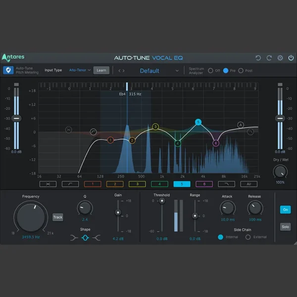 Auto Tune Vocal EQ plugin de Antares | Plugsónico