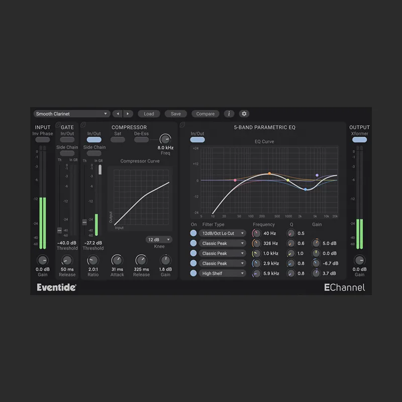 EChannel de Eventide | Plugsónico, México - Efectos, EQ Paramétrico, Plugin de audio.