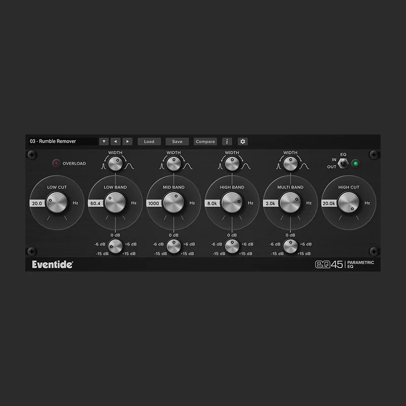 EQ45 de Eventide | Plugsónico, México - Efectos, Ecualizador, EQ, Plugin de audio.