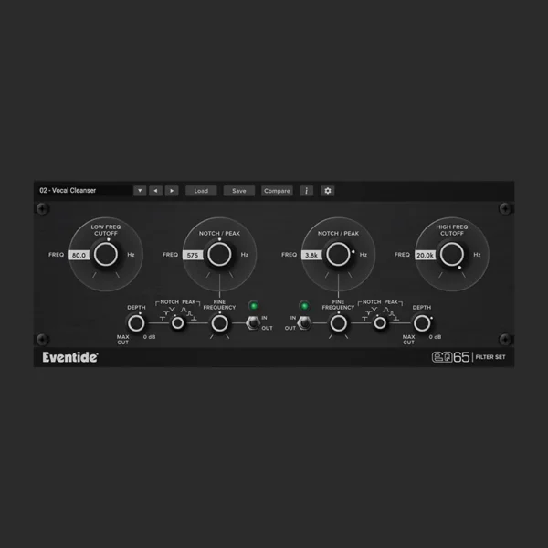 EQ65 de Eventide | Plugsónico, México - Urei 565, Filtros, EQ, Plugin de audio.