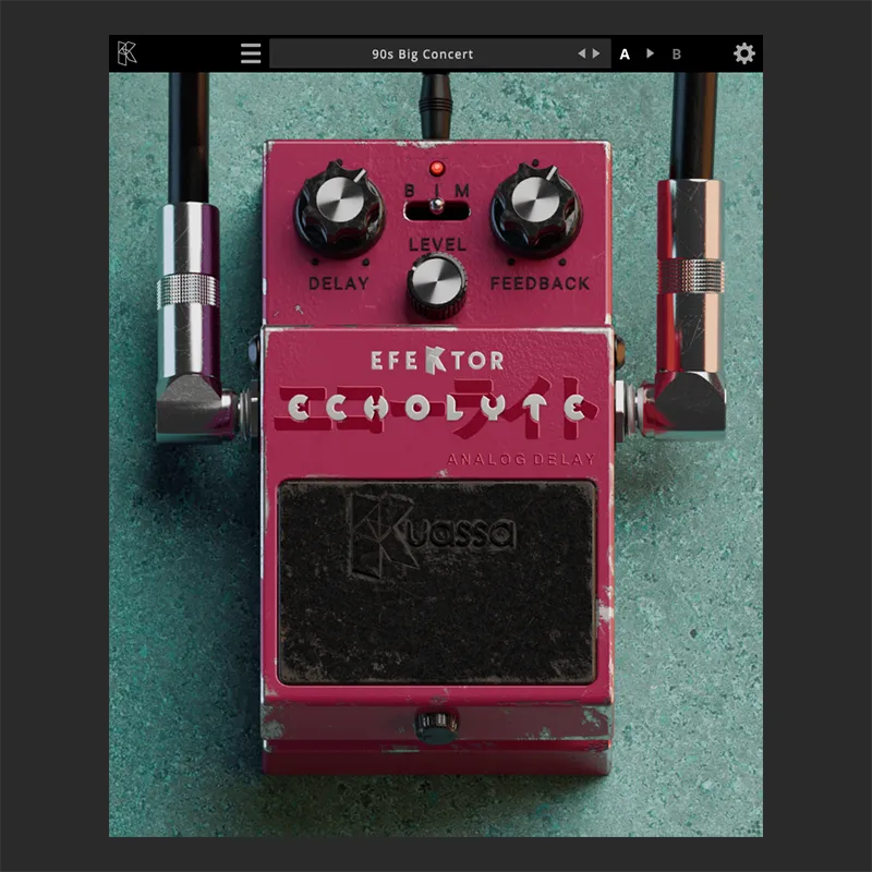 Efektor Echolyte Delay de Kuassar | Plugsónico, México