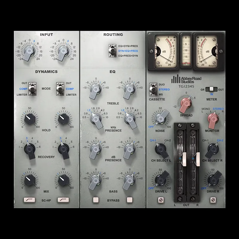 Abbey Road EMI TG12345 Channel de Waves Audio | Plugsónico, tienda de plugins VST y software profesional de audio en México