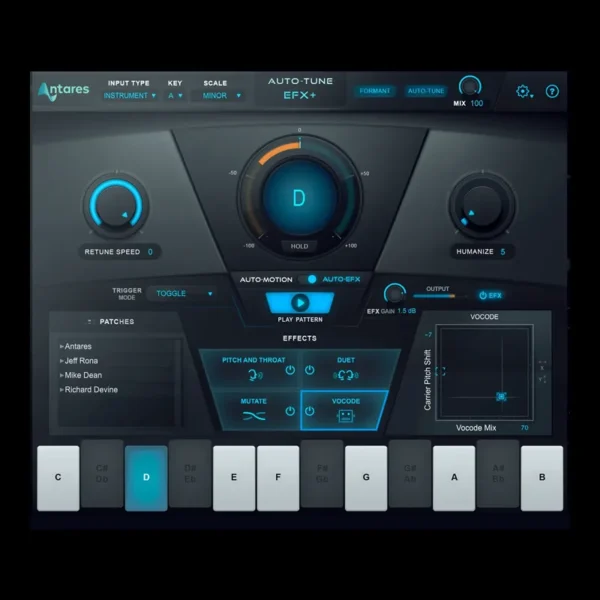 Auto-Tune EFX+ 10 de Antares | Plugsónico, tienda de plugins VST y software profesional de audio en México