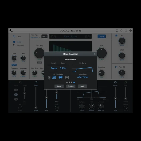 Auto-Tune Vocal Reverb de Antares | Plugsónico, tienda de plugins VST y software profesional de audio en México