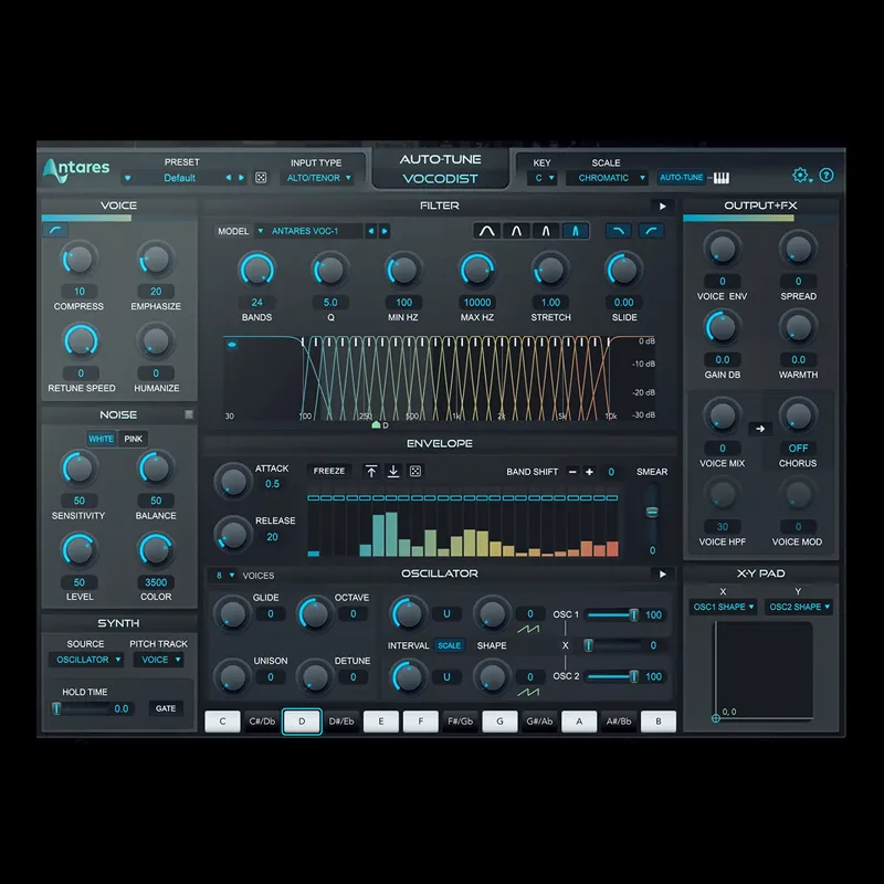 Auto-Tune Vocodist de Antares | Plugsónico, tienda de plugins VST y software profesional de audio en México