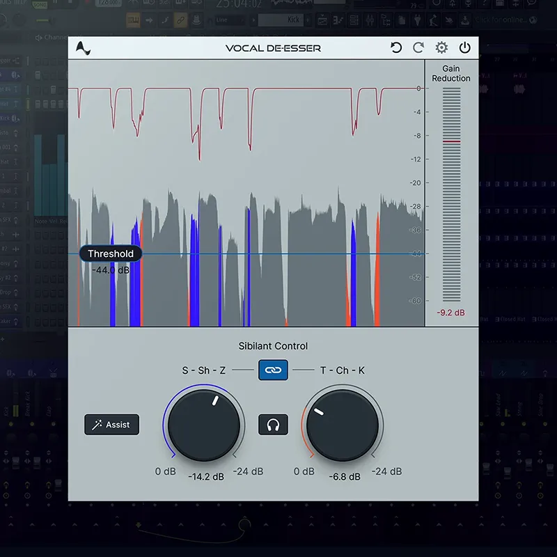 Vocal De-Esser de Antares | Plugsónico, tienda de plugins VST y software profesional de audio en México