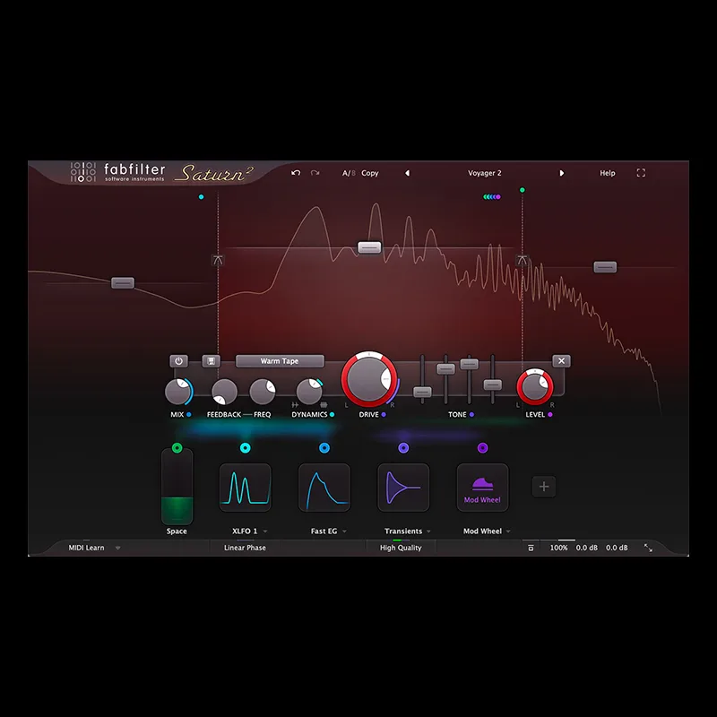 Saturn 2 de FabFilter | Plugsónico, tienda de plugins VST y software profesional de audio en México