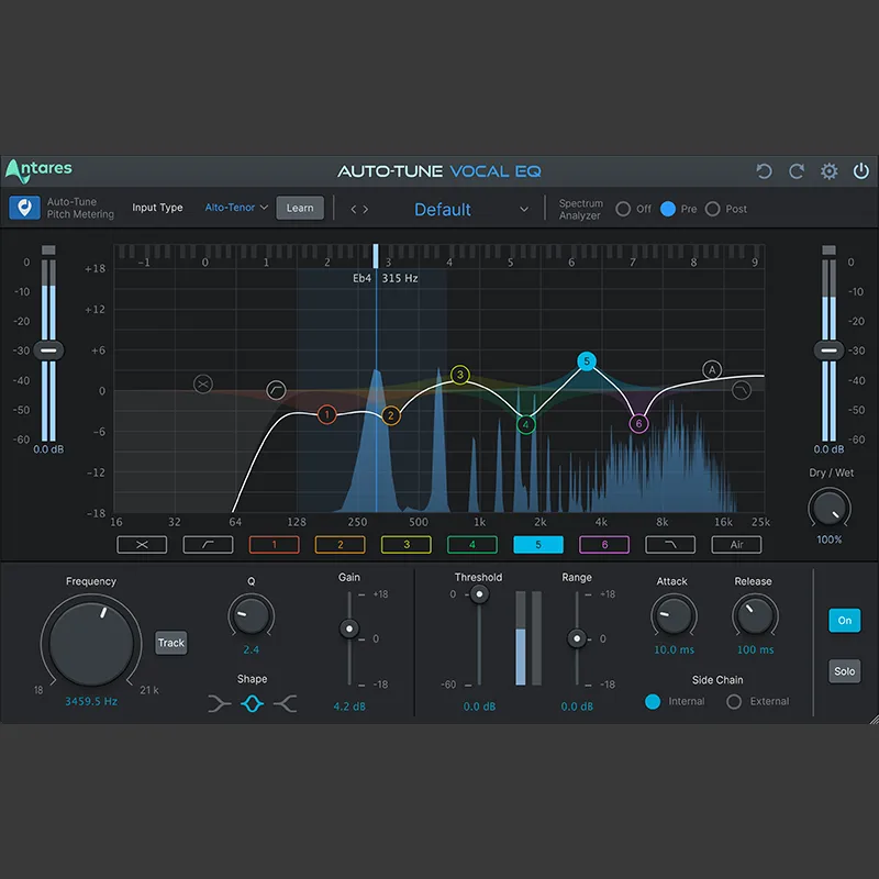 Auto Tune Vocal EQ plugin de Antares