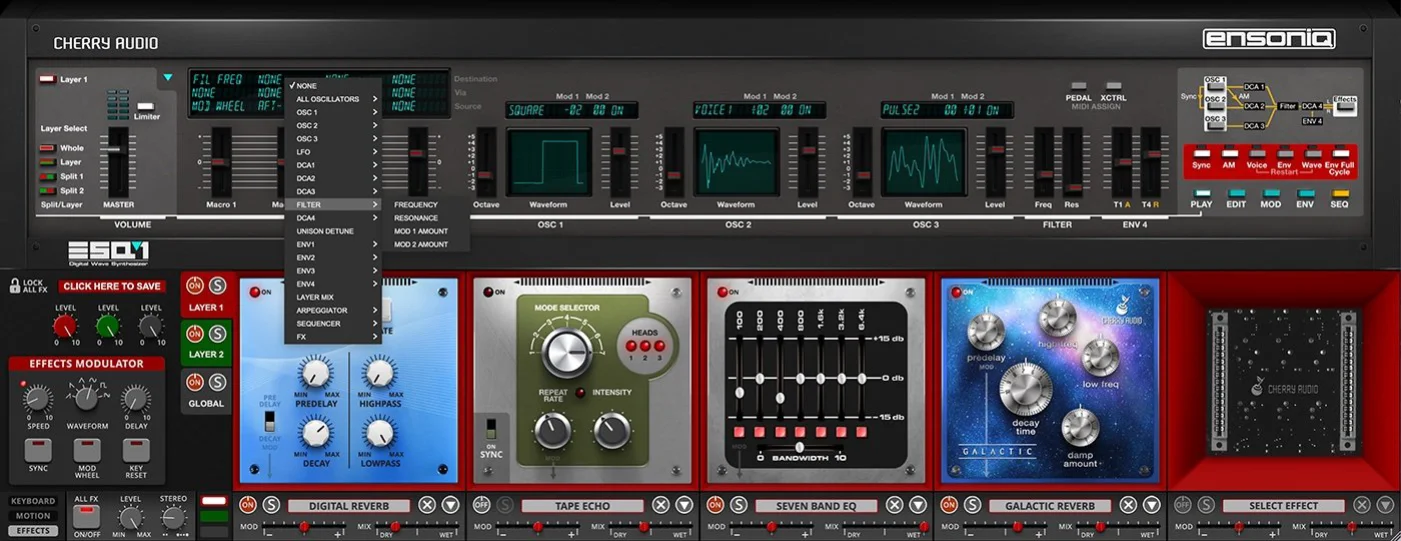 ESQ-1 de Cherry Audio en Plugsónico