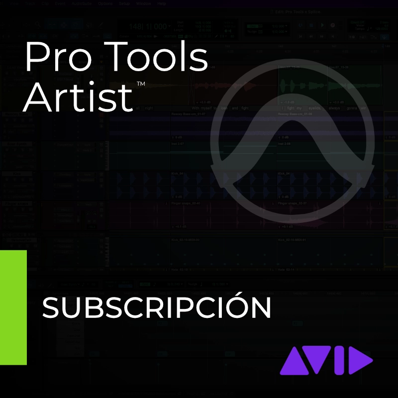 Pro Tools Artist - Subscripción anual de AVID en Plugsónico