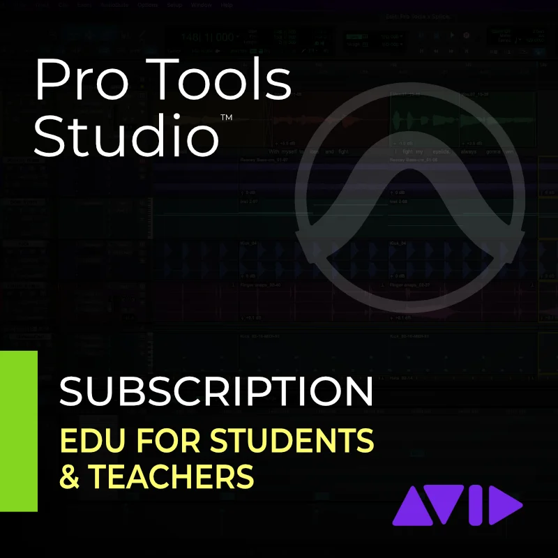 Pro Tools Studio - 1yr Subscription EDU de AVID en Plugsónico