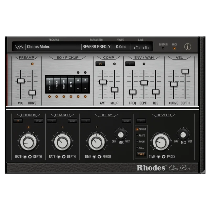 Rhodes Clav Pro en Plugsónico