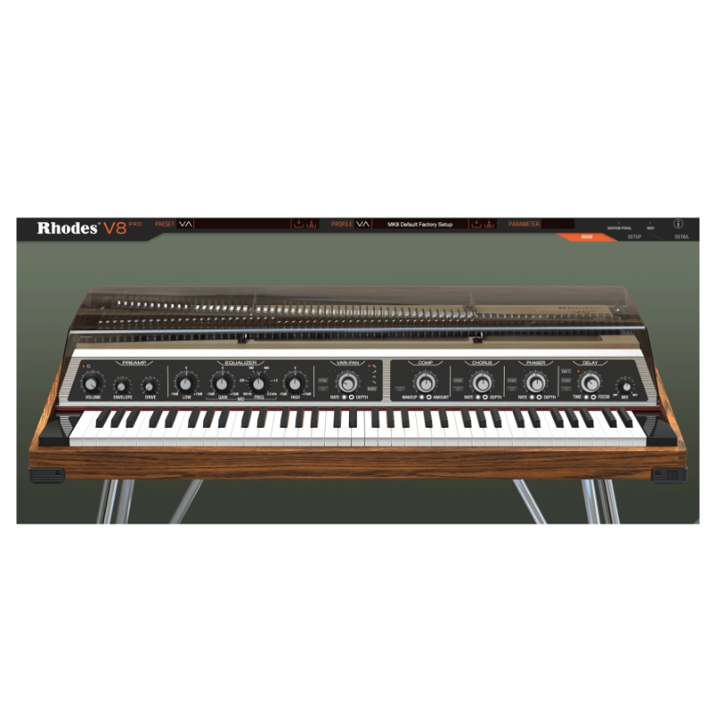 Rhodes V8 en Plugsónico