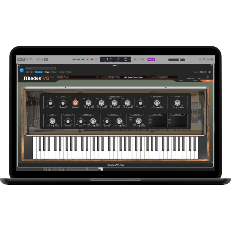 Rhodes V8 en Plugsónico